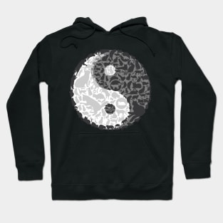 Yin Yang Cats Hoodie